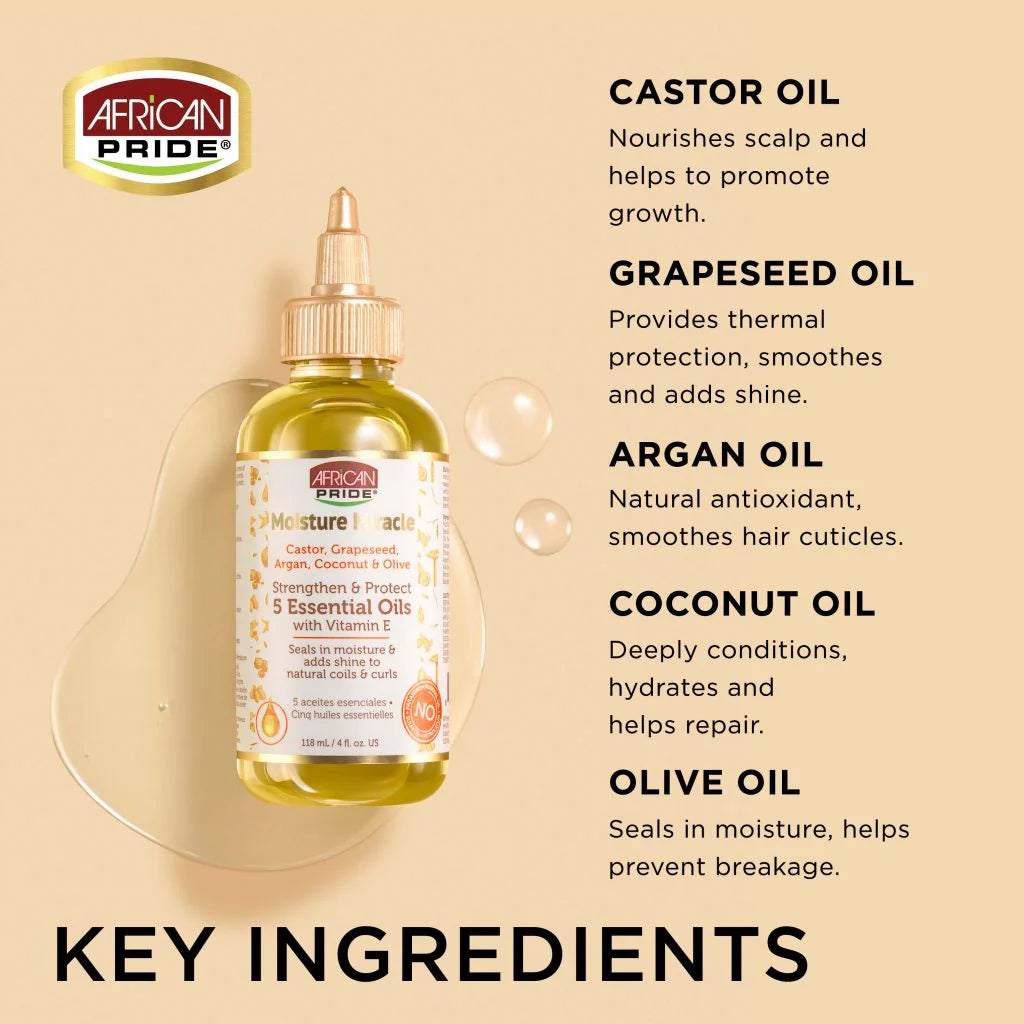 5 Essentials Oils 118ml - AFRICAN PRIDE