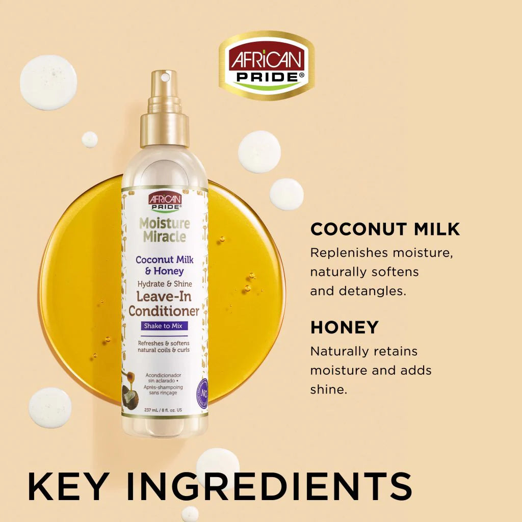 Leave-In Conditioner 237ml MOISTURE MIRACLE - AFRICAN PRIDE