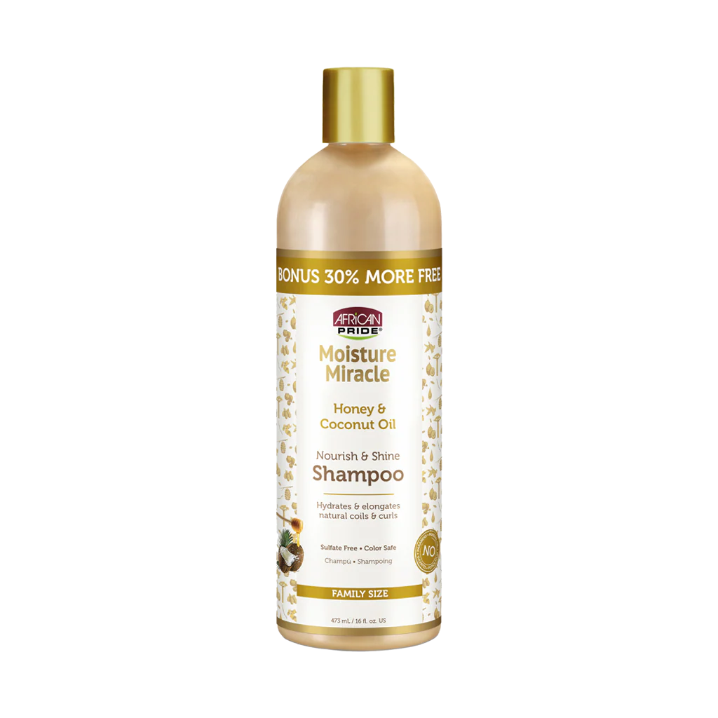 Shampoing au Miel & Coco 354ml - AFRICAN PRIDE MOISTURE MIRACLE