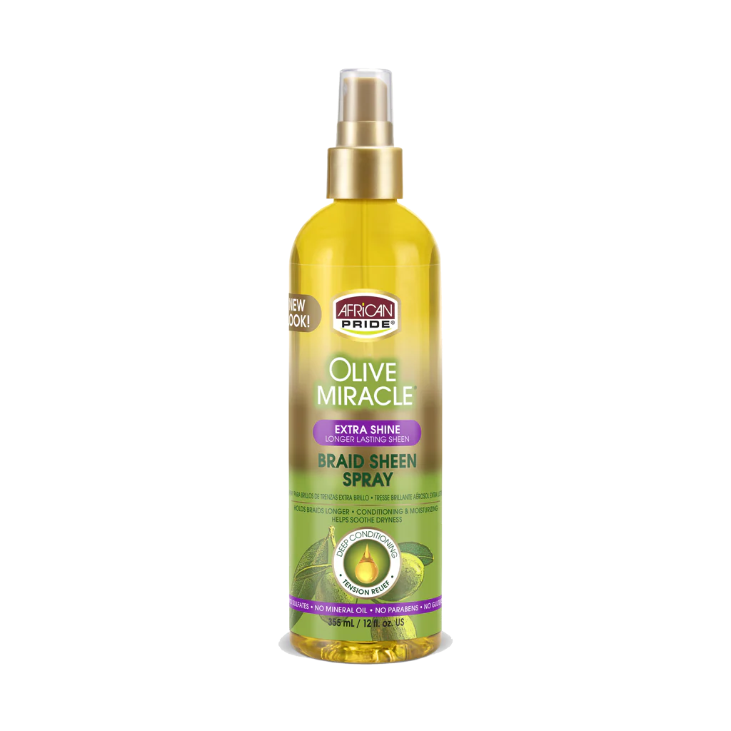 Brillantine Braid Sheen Spray - AFRICAN PRIDE