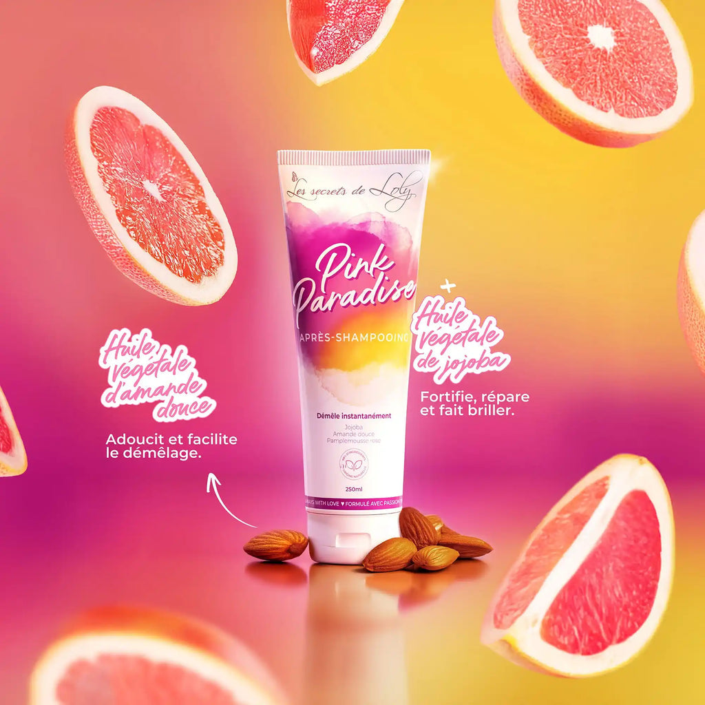 Après-shampoing démêlant Pink Paradise 250ml - Les Secrets de Loly