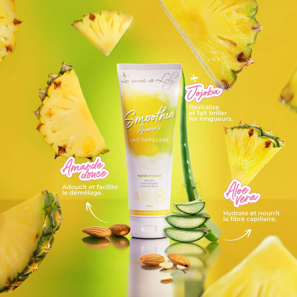 Lait Capillaire Smoothie Ananas 250ml - LES SECRETS DE LOLY