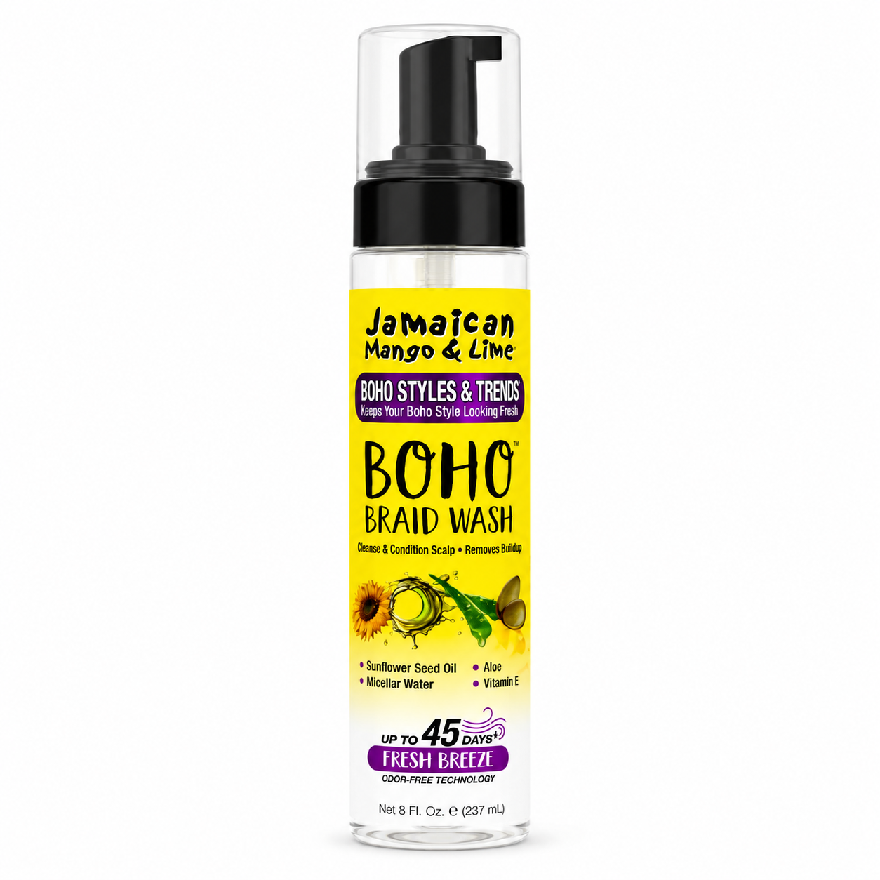 Shampoing Mousse BOHO BRAID WASH 237ml - MANGO & LIME