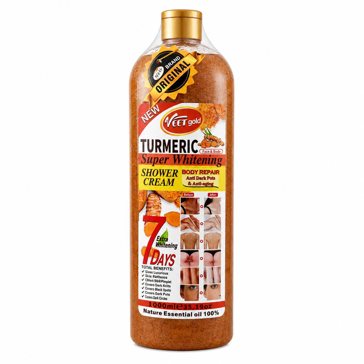Gel Douche BODY REPAIR TURMERIC 1000ml - VEET GOLD