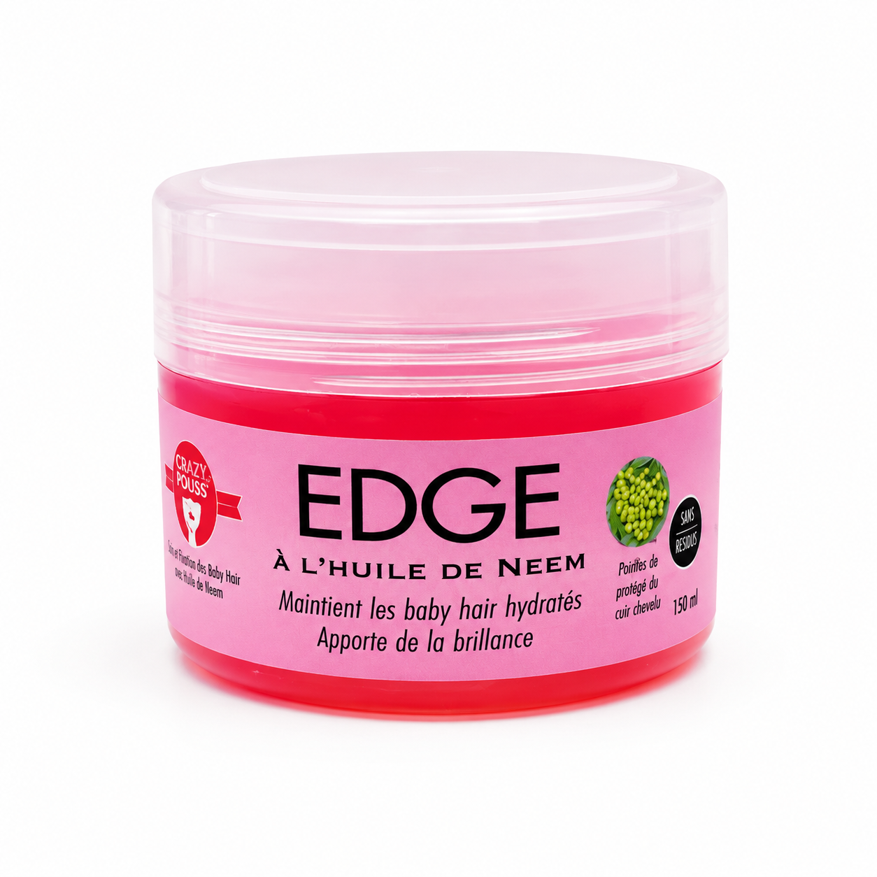Cire Coiffante Edge Neem 150ml - CRAZY POUSS