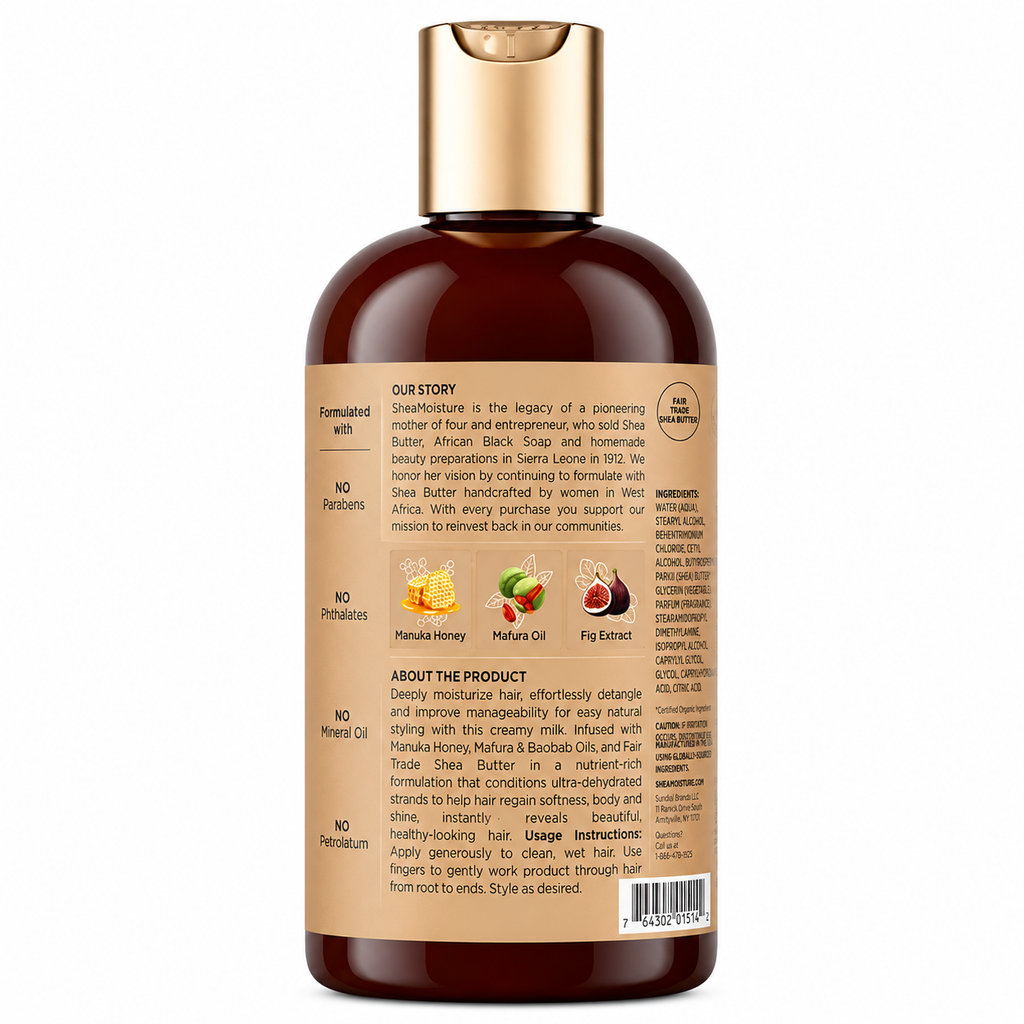 Leave In Milk MANUKA HONEY & MAFURA OIL 236ml - SHEA MOISTURE