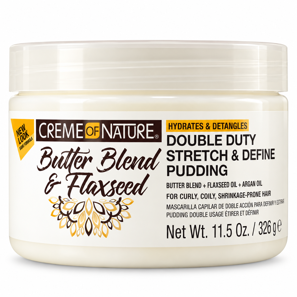 Creme STRETCH & DEFINE PUDDING FLAXSEED 326g - CREME OF NATURE