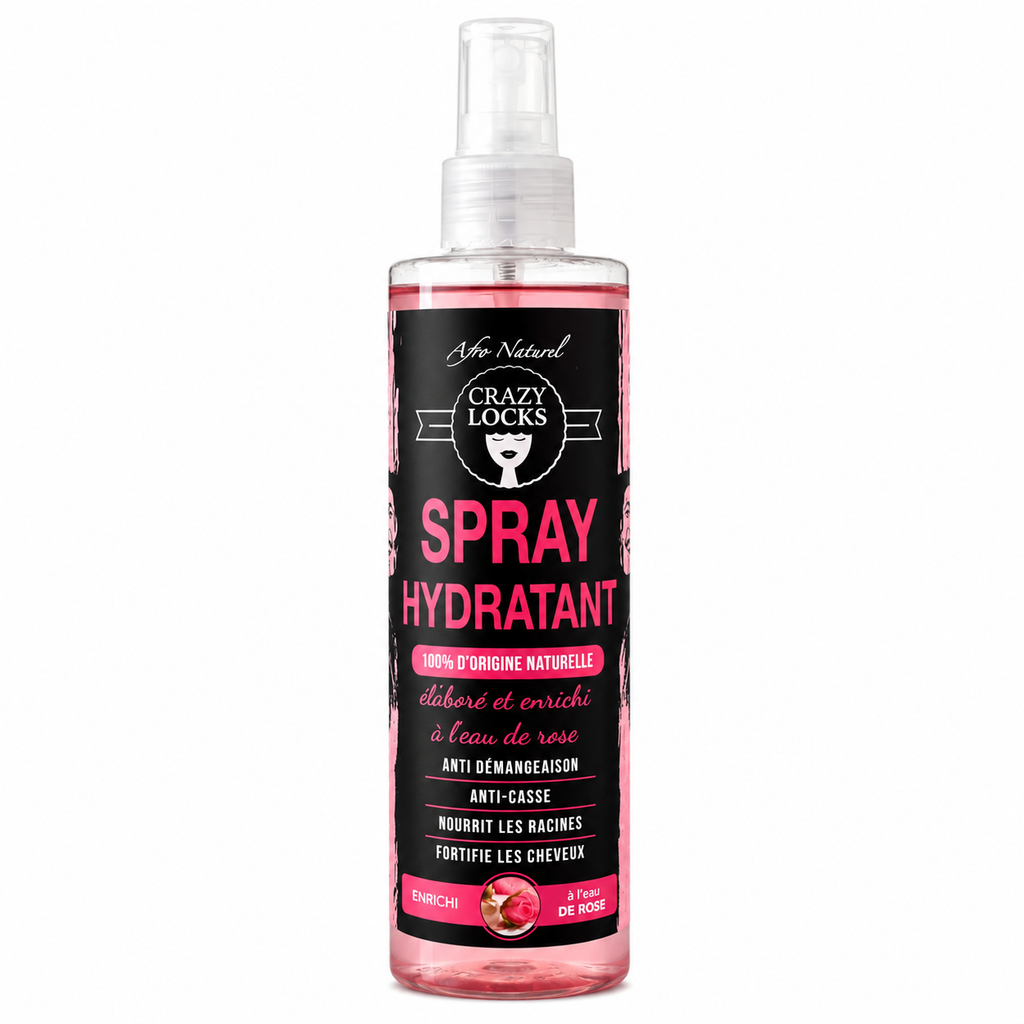 Spray Hydratant Locks Eau de Rose 250ml - CRAZY POUSS