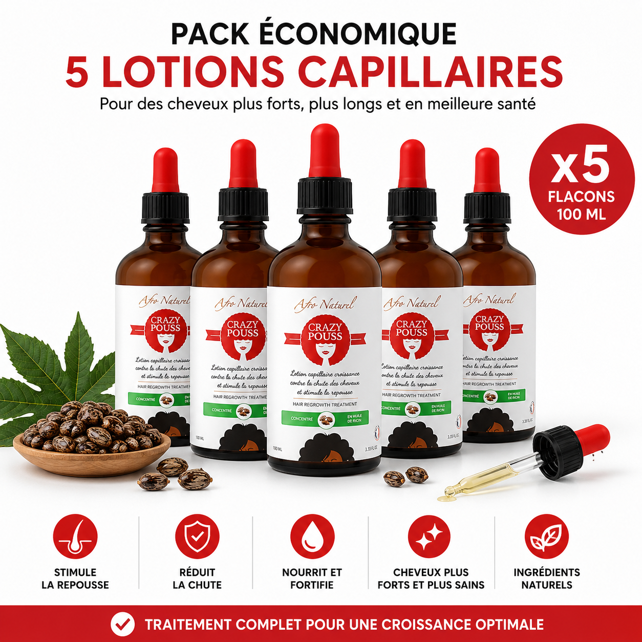 Pack 5 Lotions Crazy Pouss