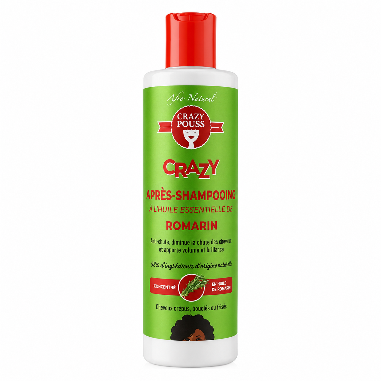 Apres Shampoing Romarin 250ml - CRAZY POUSS