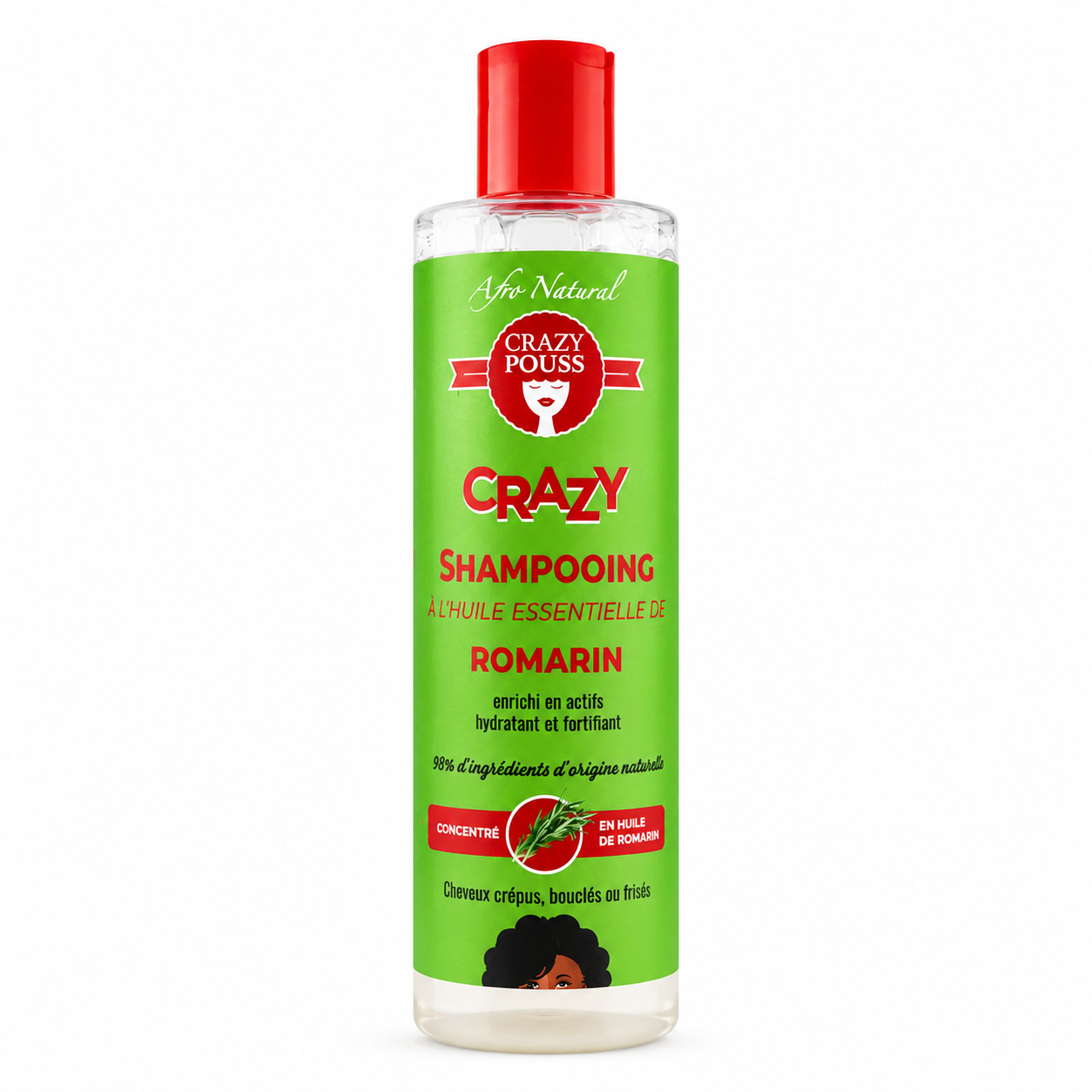 Shampoing Romarin 250ml - CRAZY POUSS
