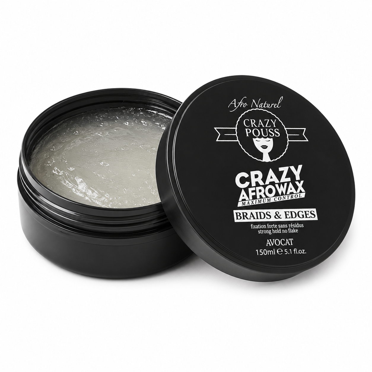 Cire Coiffante Avocat AFROWAX 150ml - CRAZY POUSS