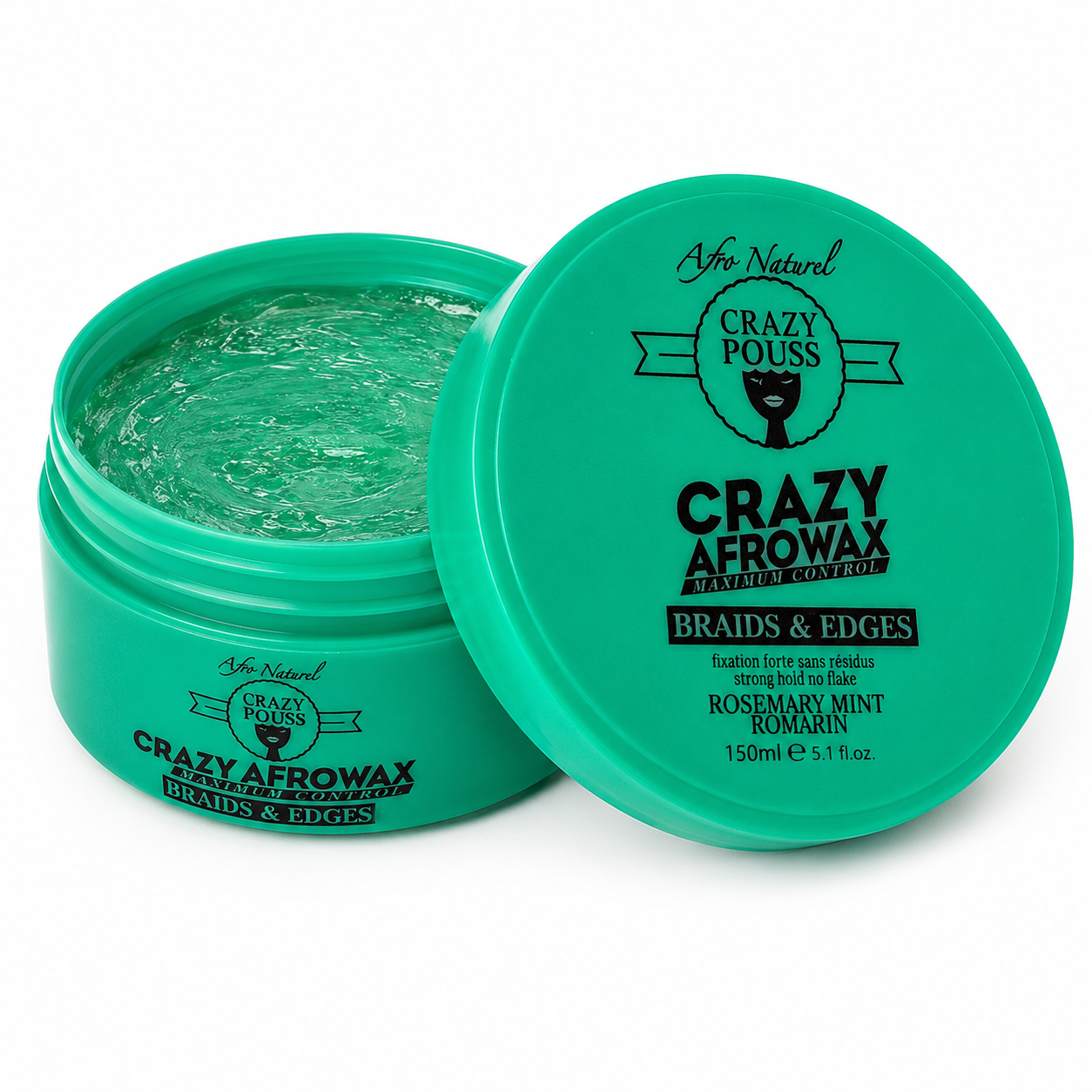 Cire Coiffante Romarin AFROWAX 150ml - CRAZY POUSS