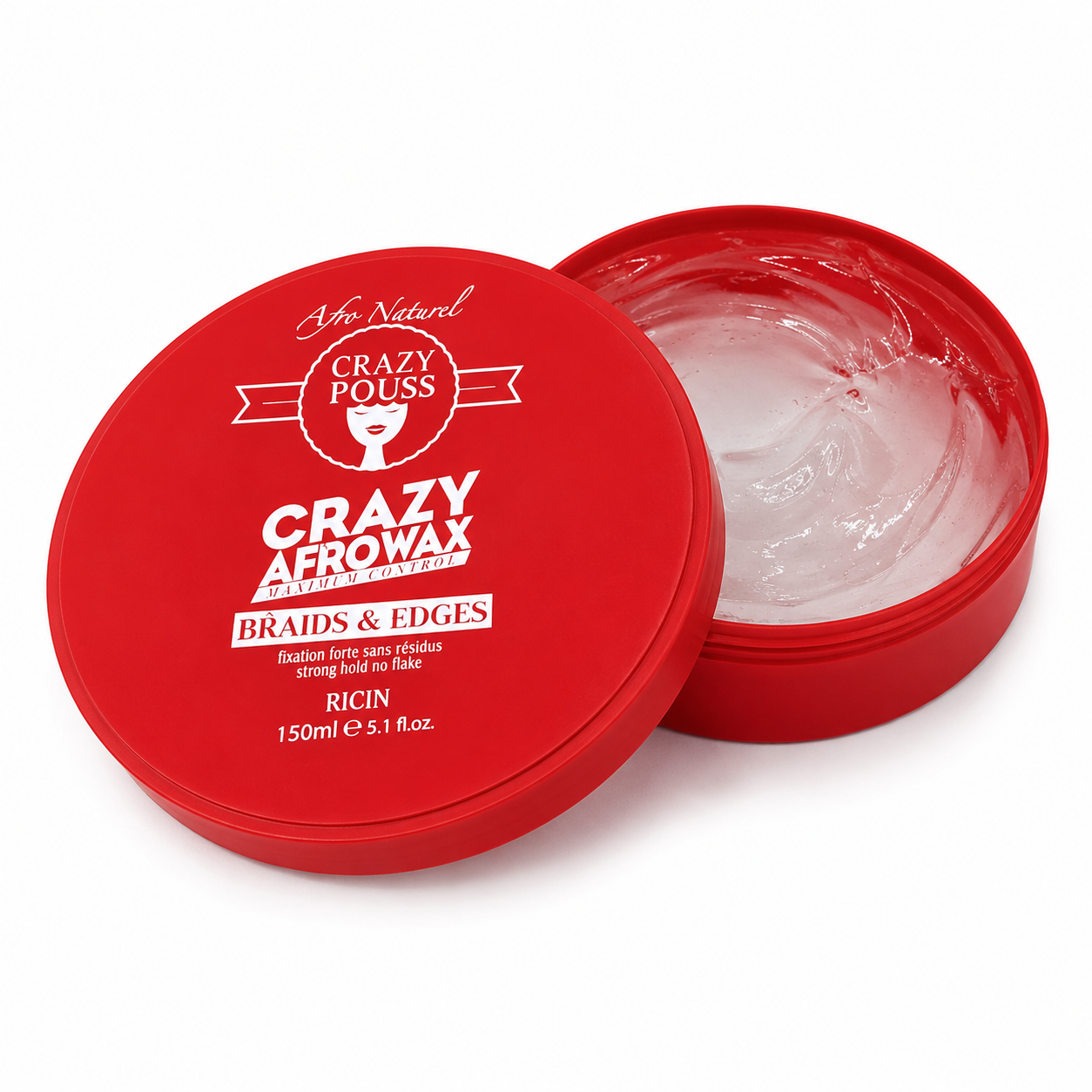 Cire Coiffante CRAZY AFRO WAX RICIN - CRAZYPOUSS