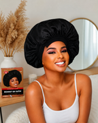 Bonnet en Satin Artisanale 079 - CRAZY POUSS