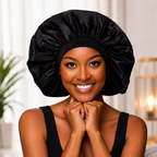 Bonnet en Satin Artisanale 078 - CRAZY POUSS