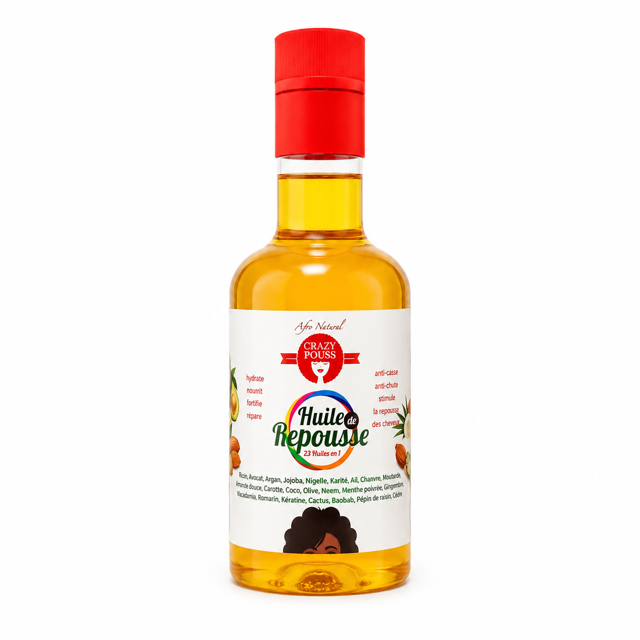 Huile de Repousse 23en1 250ml - CRAZY POUSS