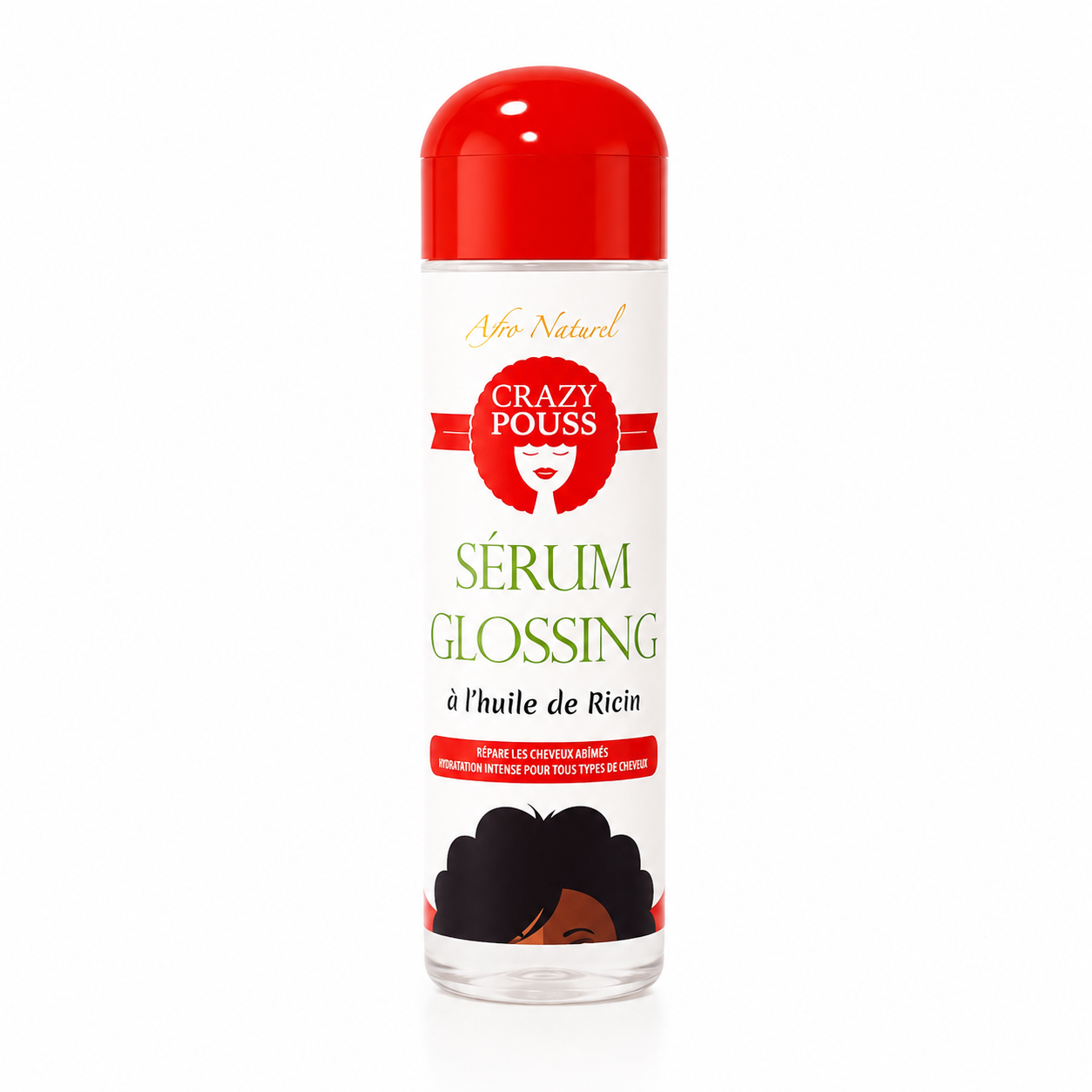 Sérum Glossing à l'Huile de Ricin 250ml - CRAZY POUSS