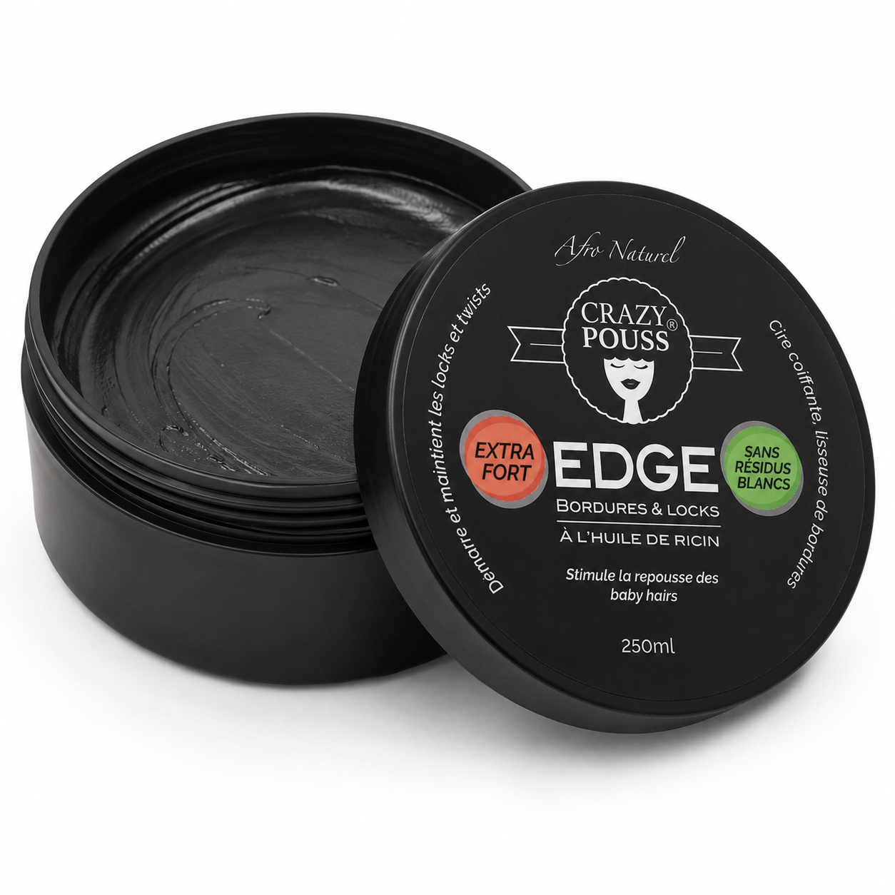 Gel edge ricin (NOIR) - CRAZY POUSS