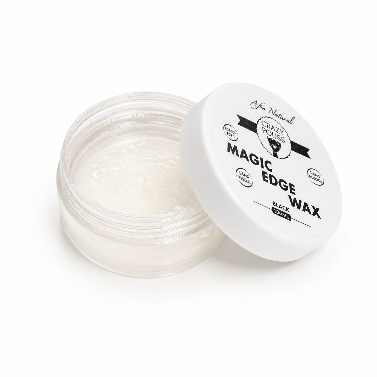 CRAZY POUSS – Cire Coiffante Magic Edge Wax Blanc