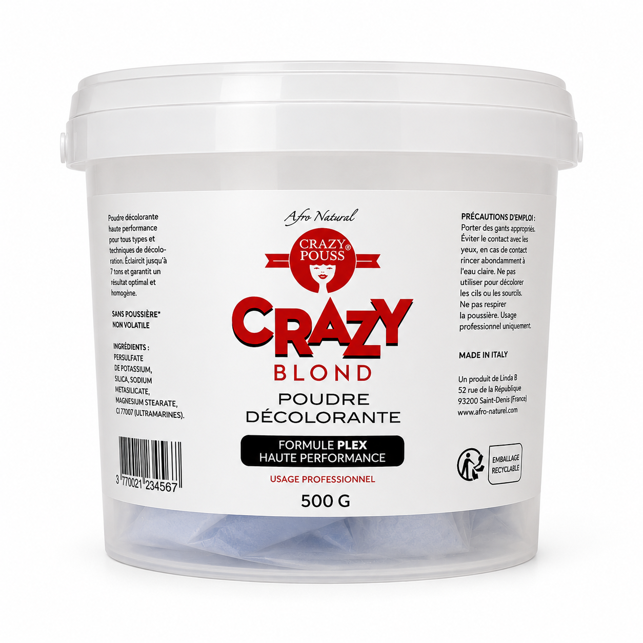 Poudre Décolorante Crazy Pouss 100g