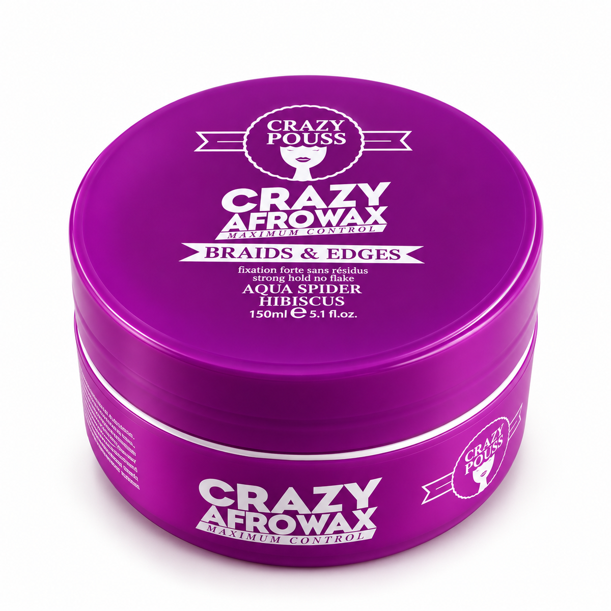 Cire Coiffante AFROWAX AQUA SPIDER HIBISCUS 150ml - CRAZY POUSS