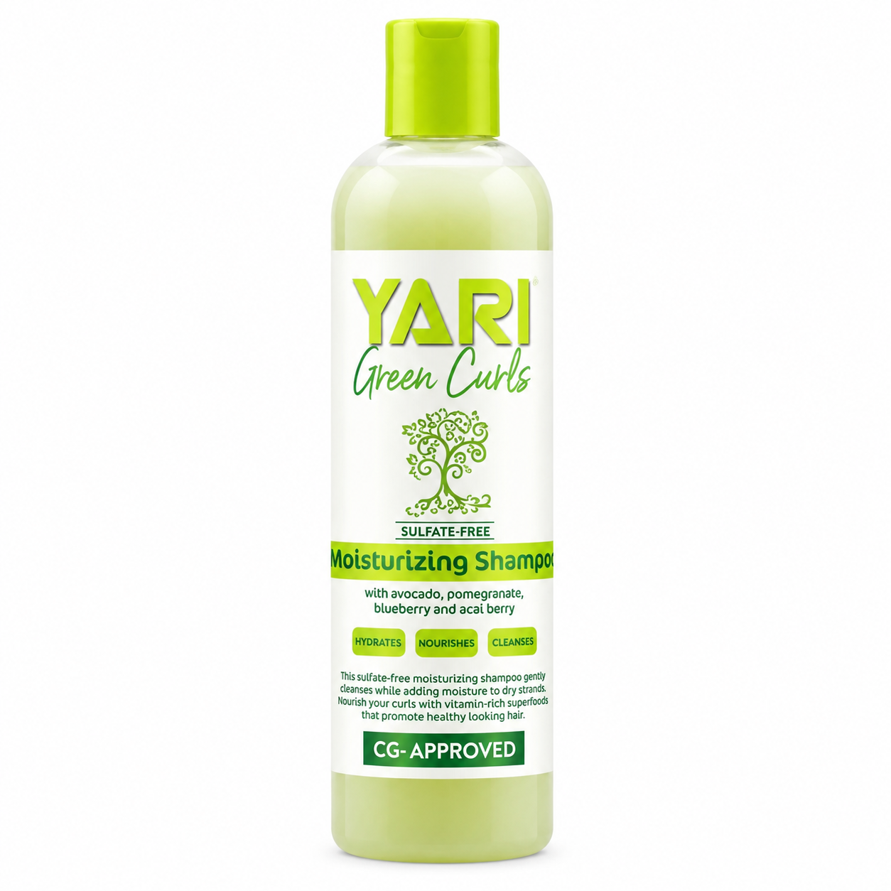 Shampoing Hydratant GREEN CURLS - YARI