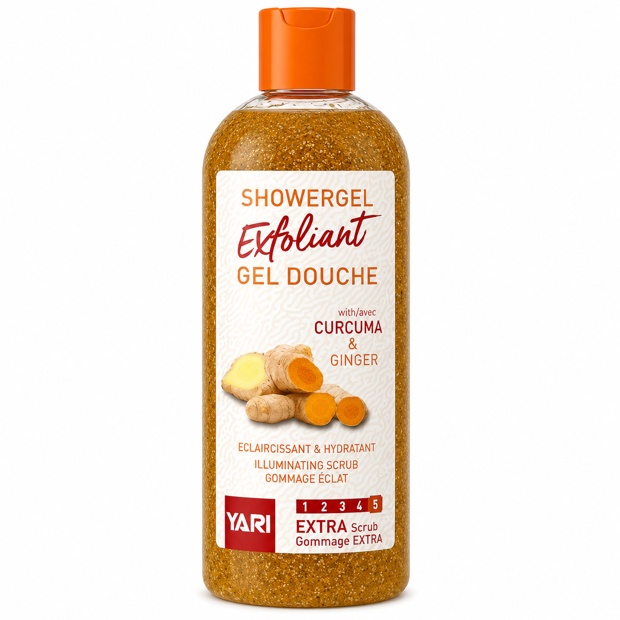 Gel Douche Exfoliant Curcuma & Gingembre 1000ml - YARI