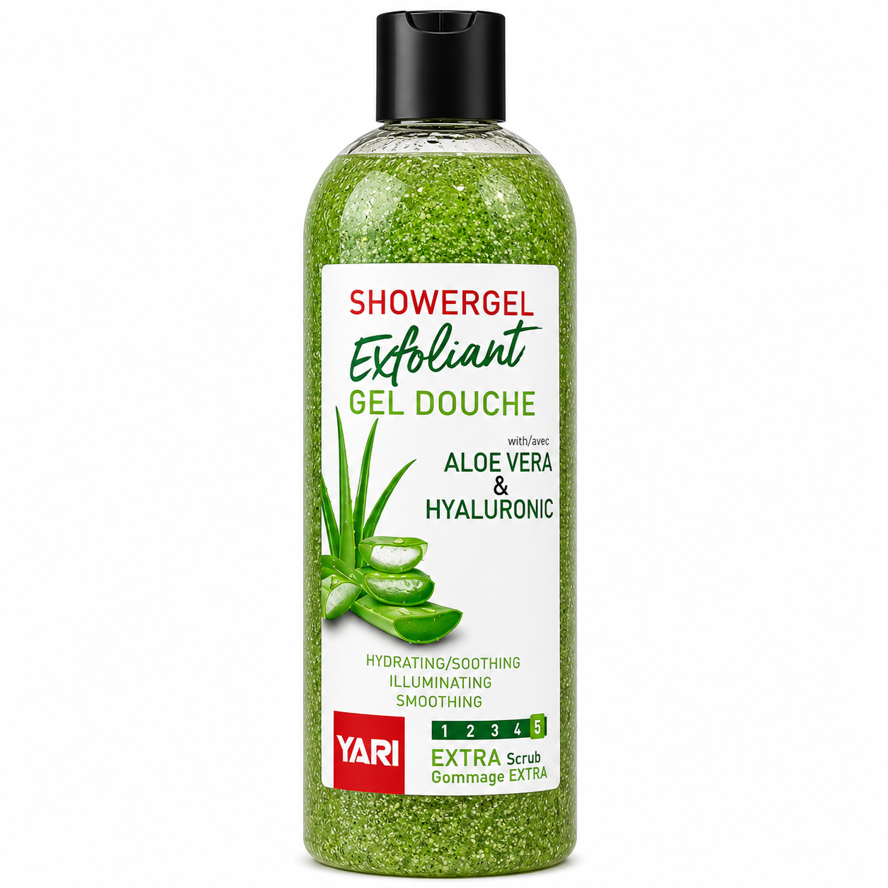 Gel Douche Aloe Vera et Acide Hyaluronique 1000ml - YARI