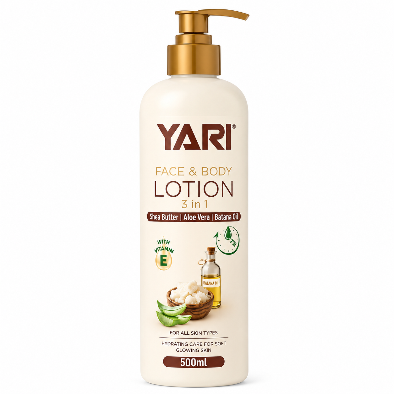 Lotion Corporel 3en1 Karité Aloes Vera & Batana 500ml - YARI