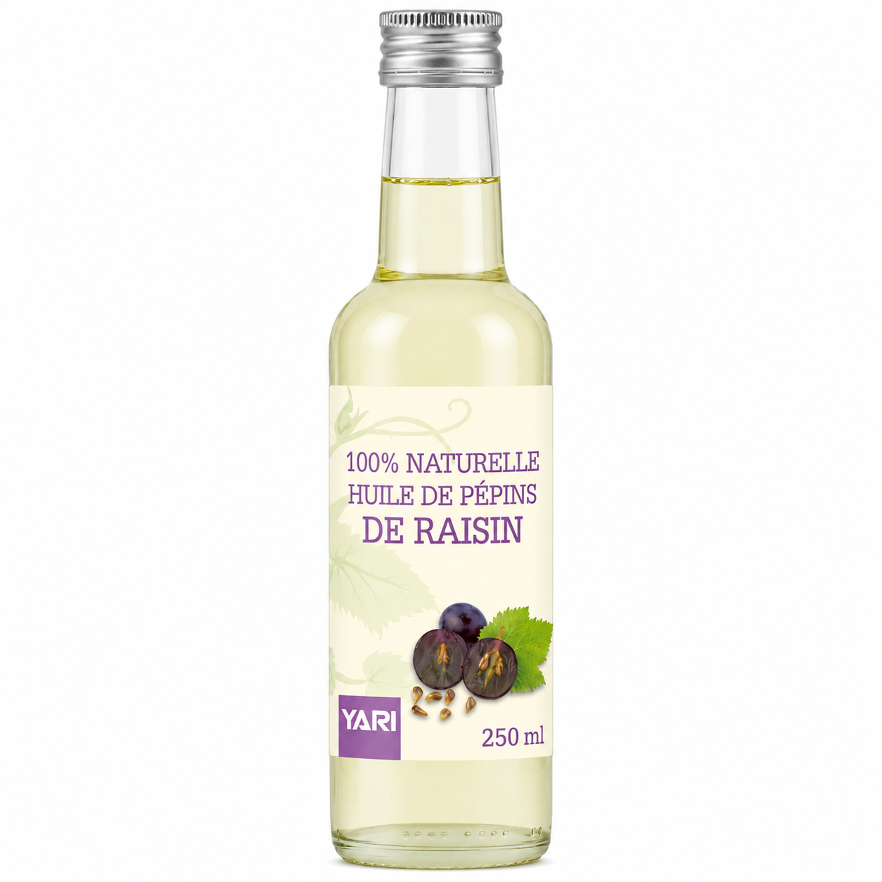 Huile de Pépins de Raisin 100% Pure 250ml - YARI