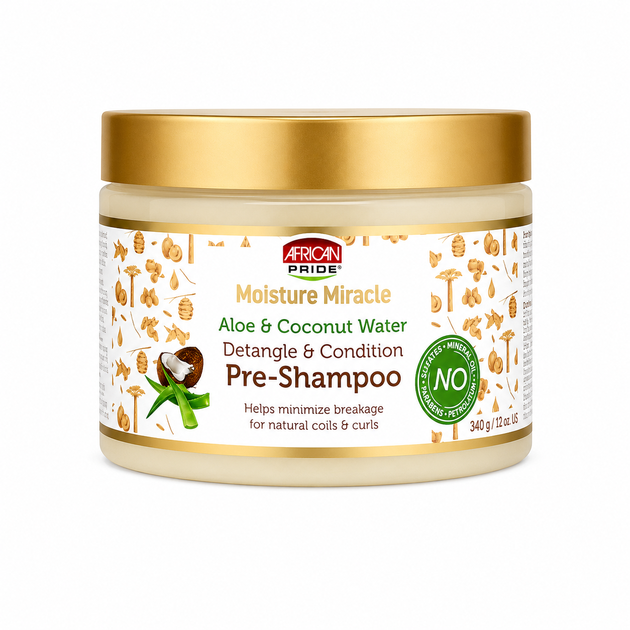 Pre-Shampoo 340g - AFRICAN PRIDE MOISTURE MIRACLE