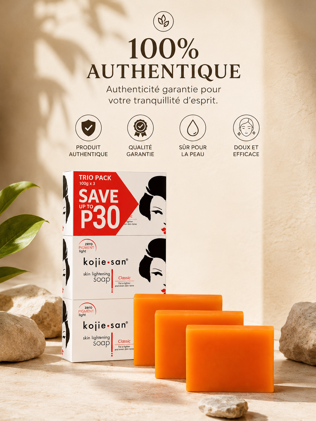 Savon 3x100g - KOJIE SAN