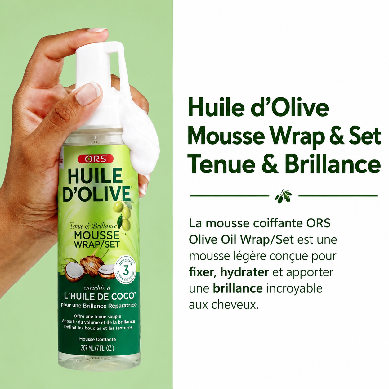 Mousse Coiffante Olive & Coco WRAP/SET MOUSSE 207ml - ORS