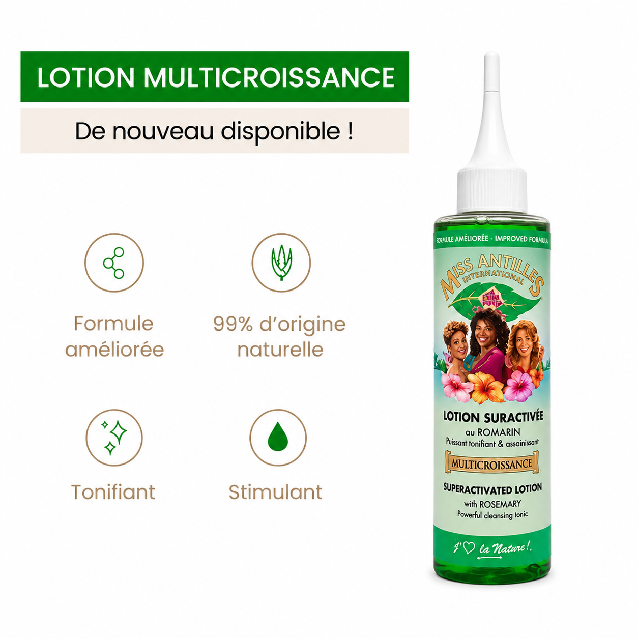 Lotion Suractivée 130ml - MISS ANTILLES