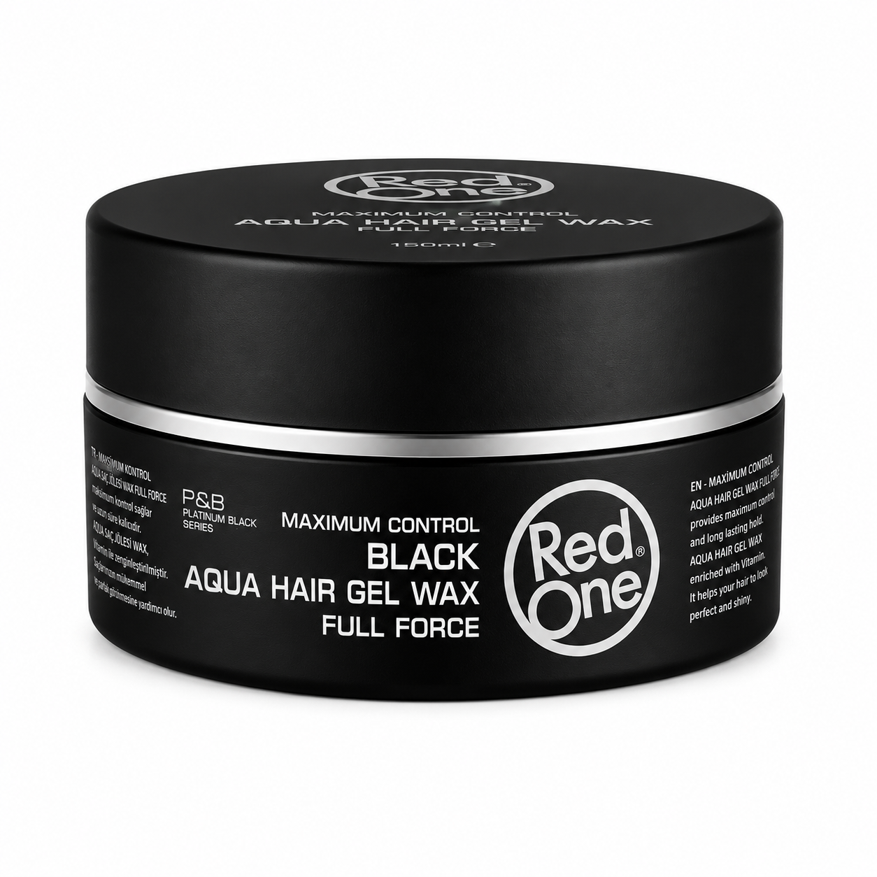 Cire Coiffante Aqua Hair Wax Noir 150ml - RED ONE