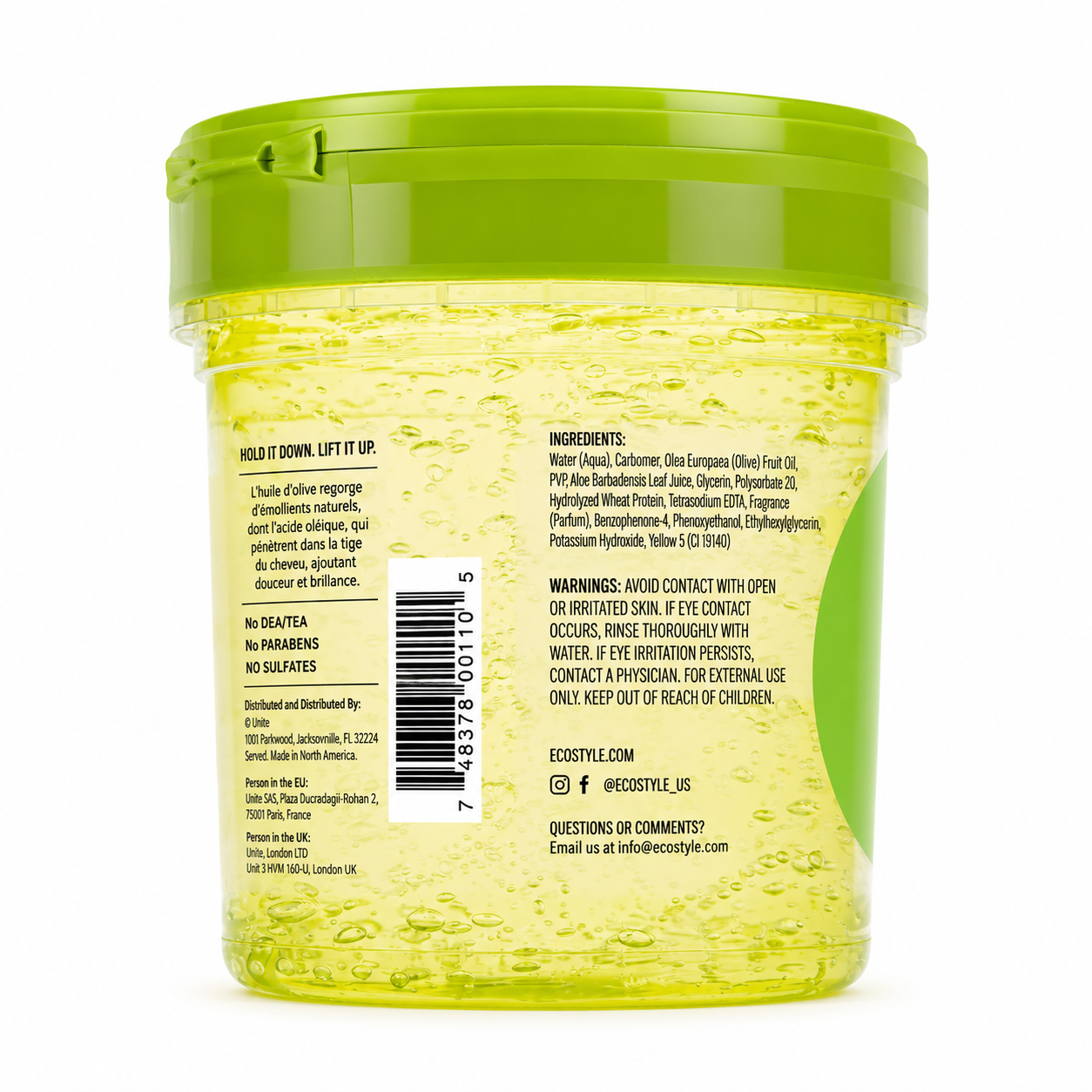 Gel Huile d’Olive Petit 236ml - ECO STYLER
