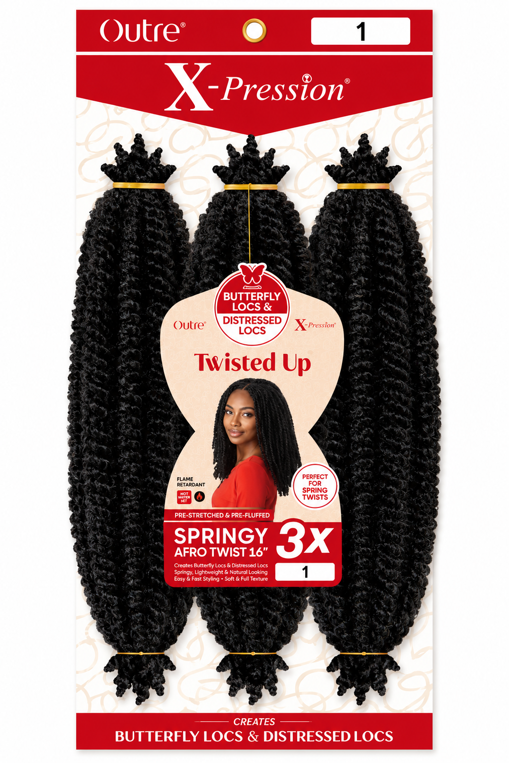 Springy Afro Twist 16 pouces Couleur 1 - XPRESSION
