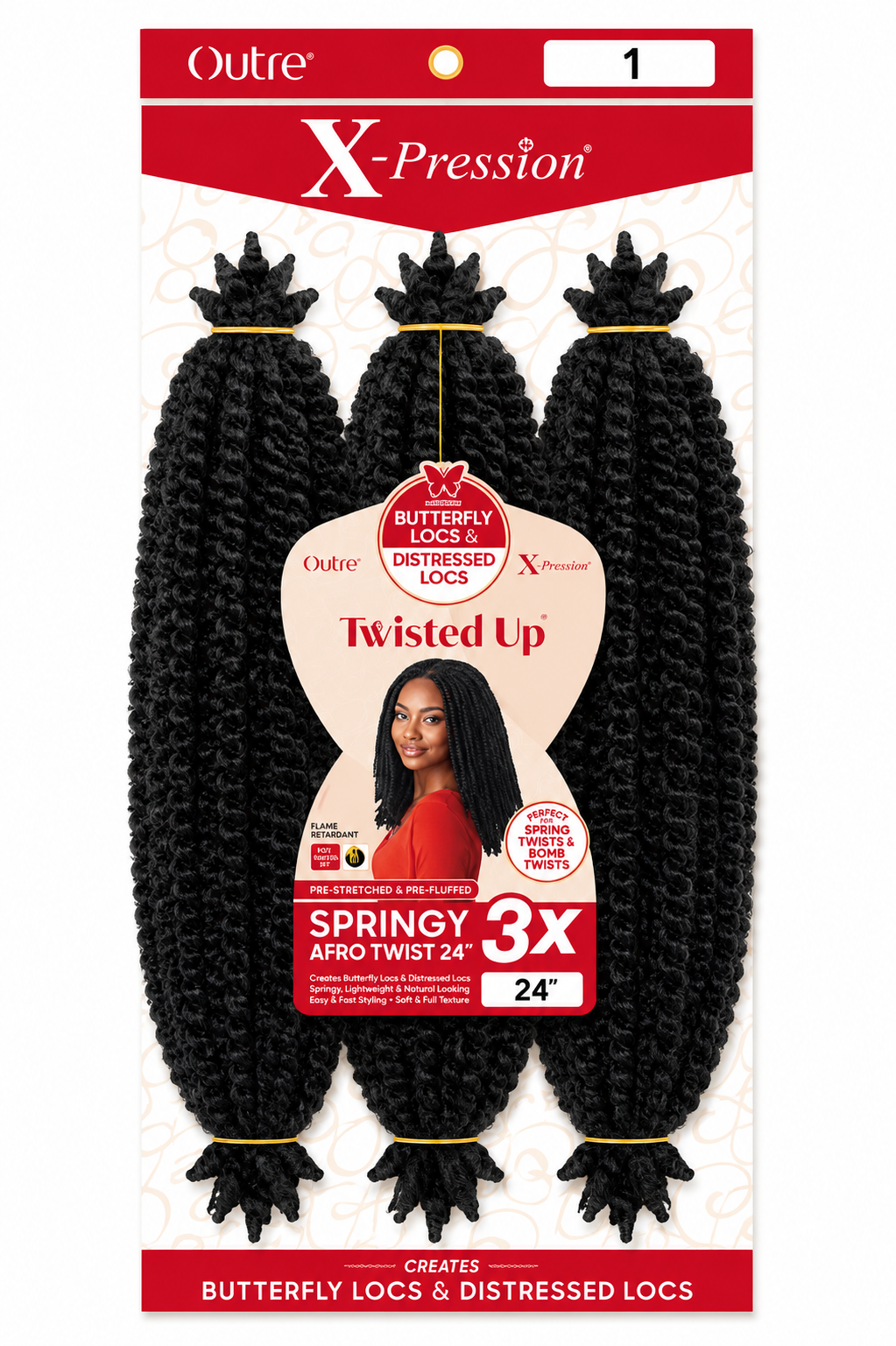 Springy Afro Twist 24 pouces Couleur 1 - XPRESSION