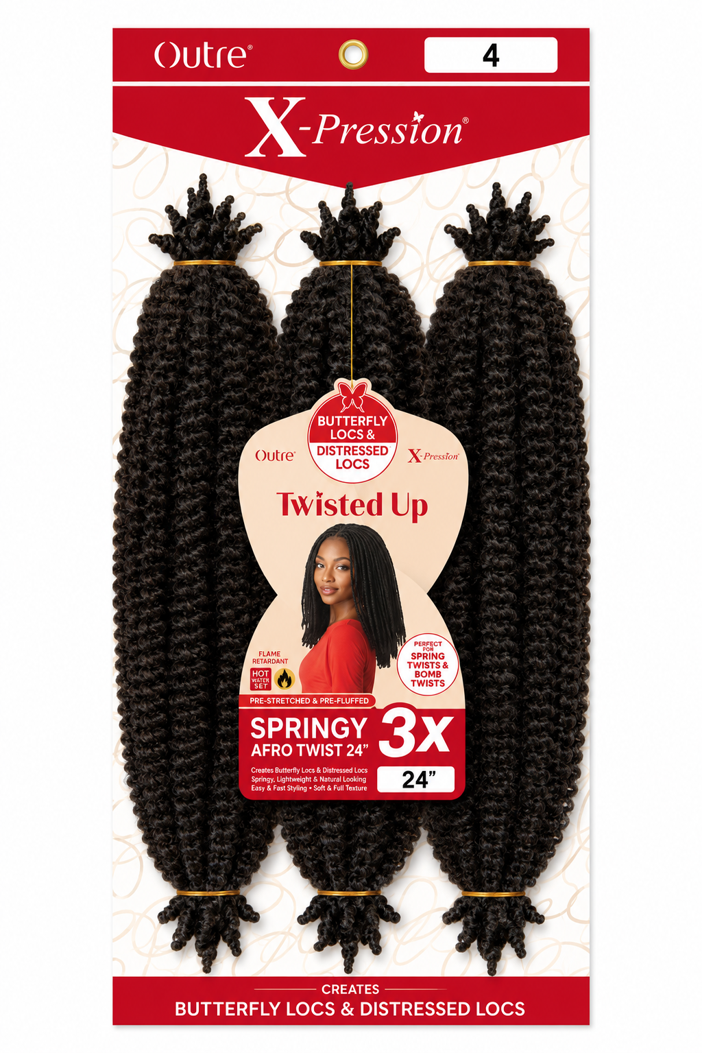 Springy Afro Twist 24 pouces Couleur 4 - XPRESSION