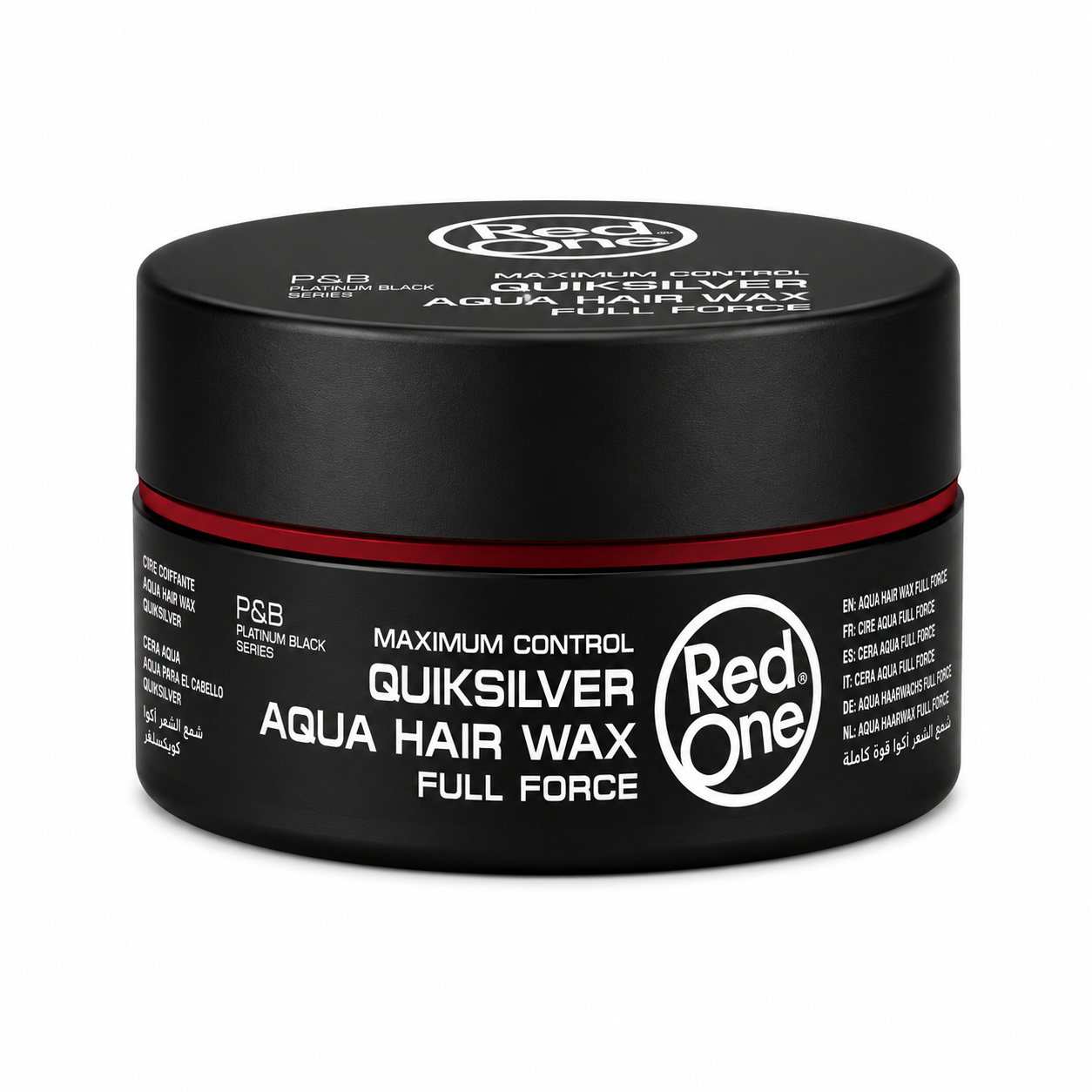 Cire Coiffante Quicksilver Aqua Hair Wax Noir/Rouge 150ml - RED ONE