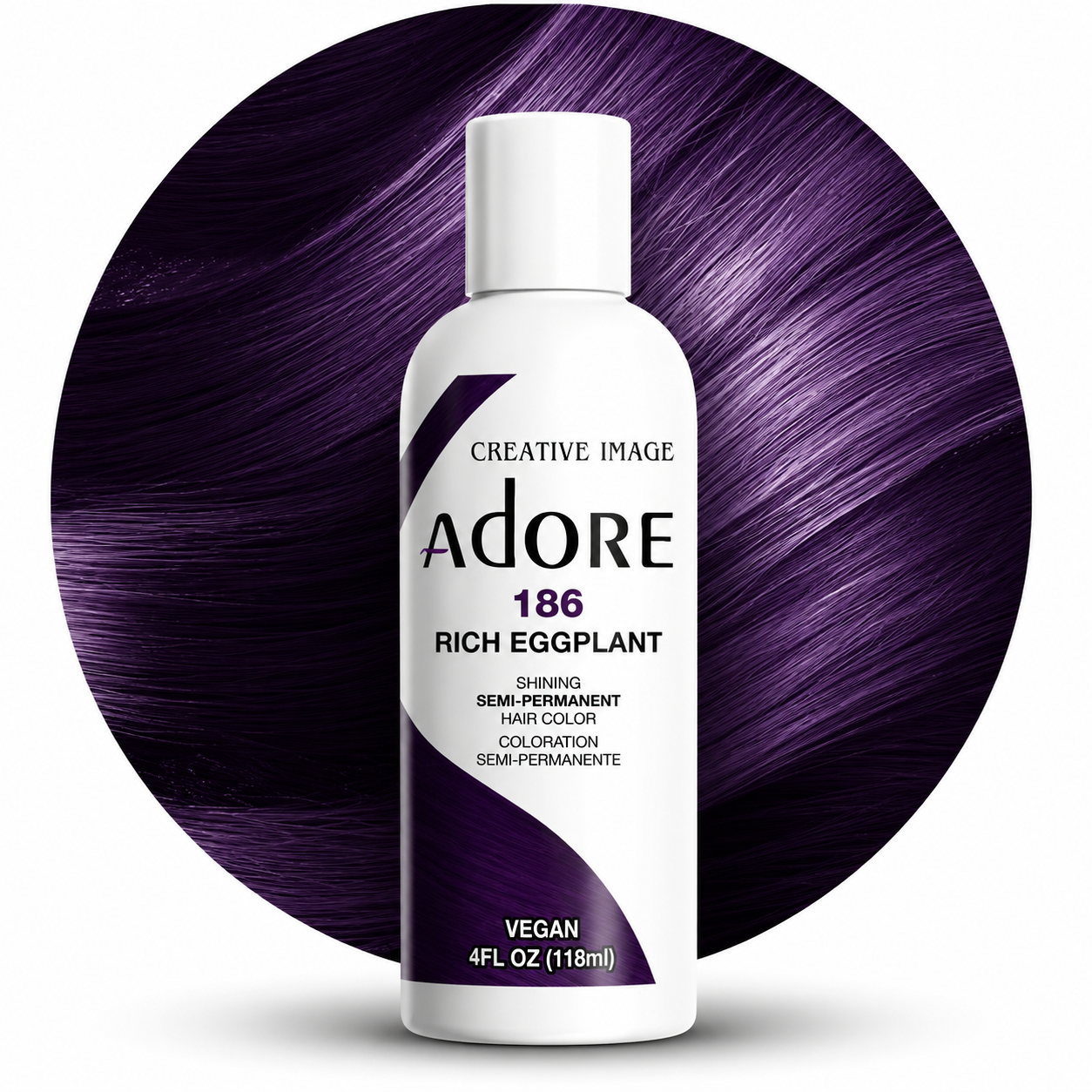 186 Rich Eggplant 118ml - ADORE