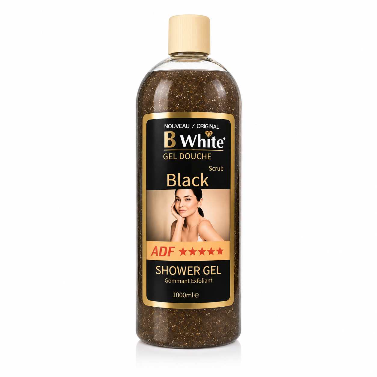 Gel Douche Gommant BLACK SCRUB 1000ml - B WHITE