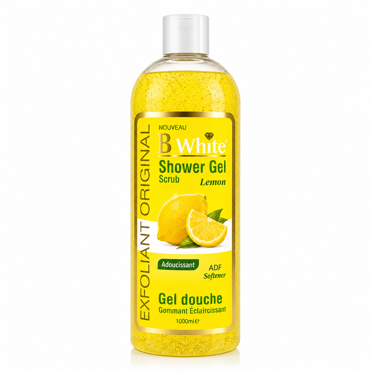 Gel Douche Gommant Citron 1000ml - B WHITE