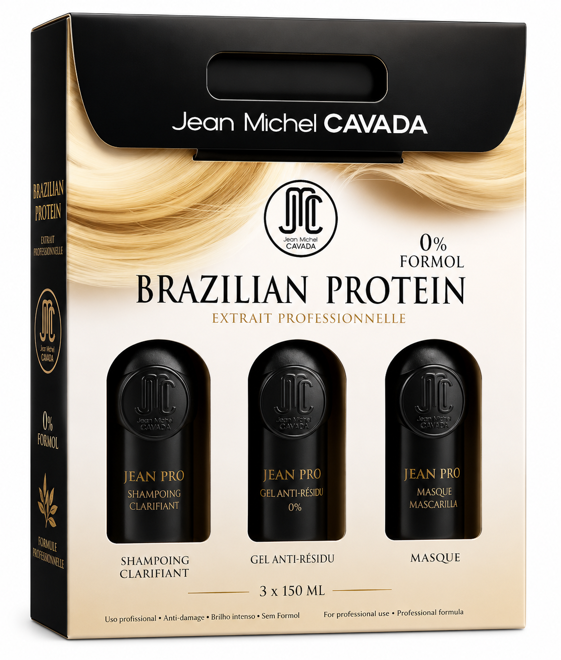 Kit de Lissage Brésilien Keratine & Tanin - JEAN MICHEL CAVADA