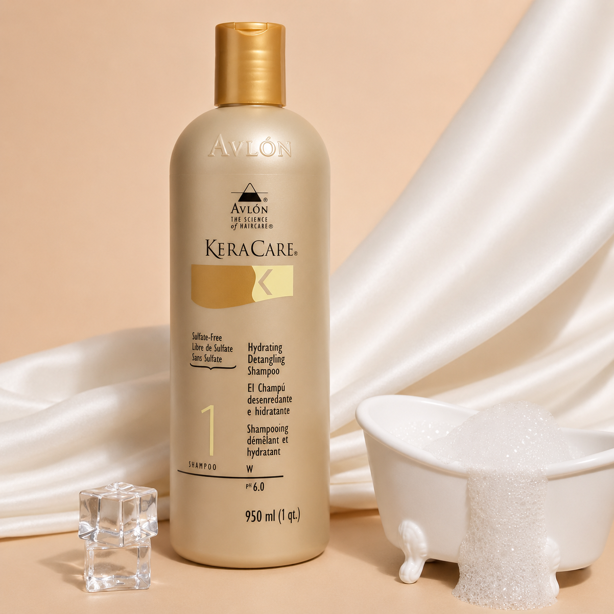 Shampoing Hydratant Démêlant 950ml - KERACARE