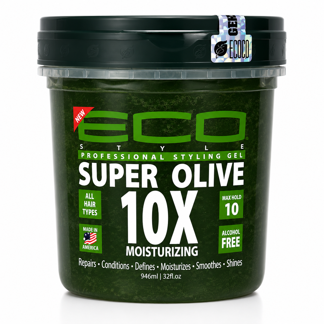 Gel Super Olive 10x 946ml - ECO STYLER
