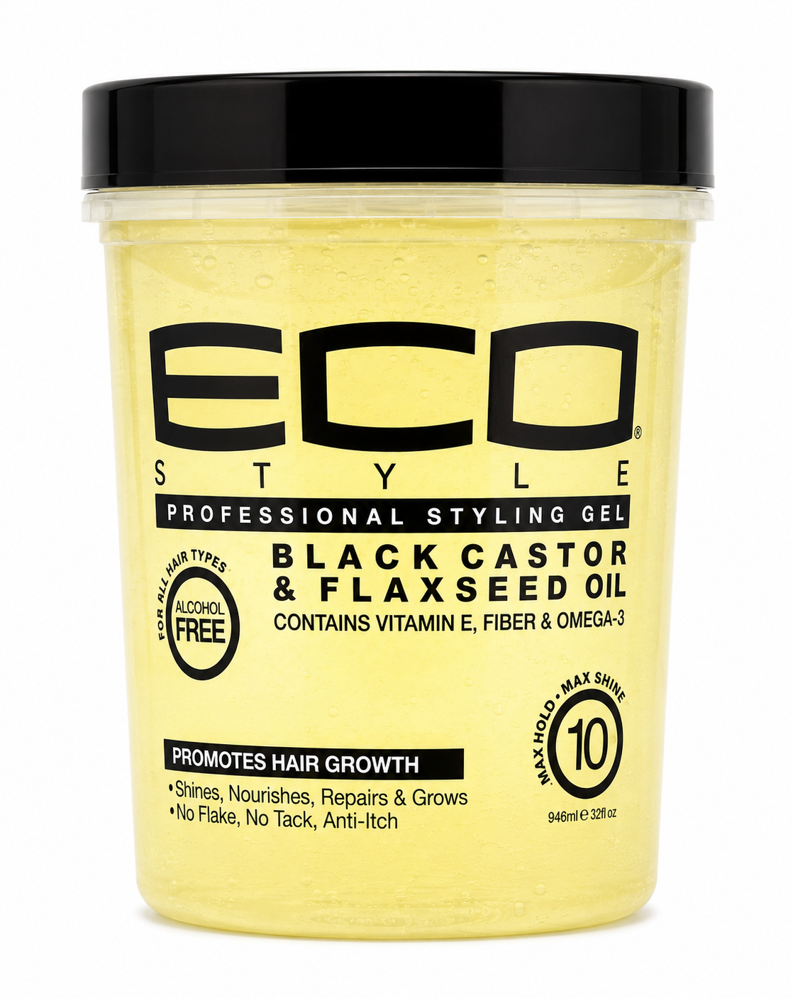 Gel à l’Huile de Ricin Noire (Black Castor Oil) 946ml - ECO STYLER