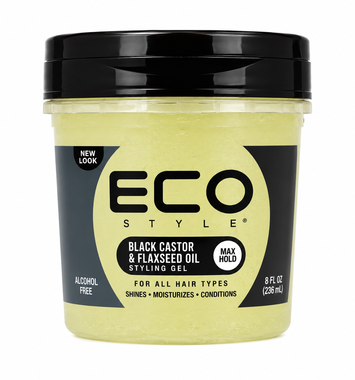 Gel à l’Huile de Ricin Noire (Black Castor Oil) 236ml - ECO STYLER