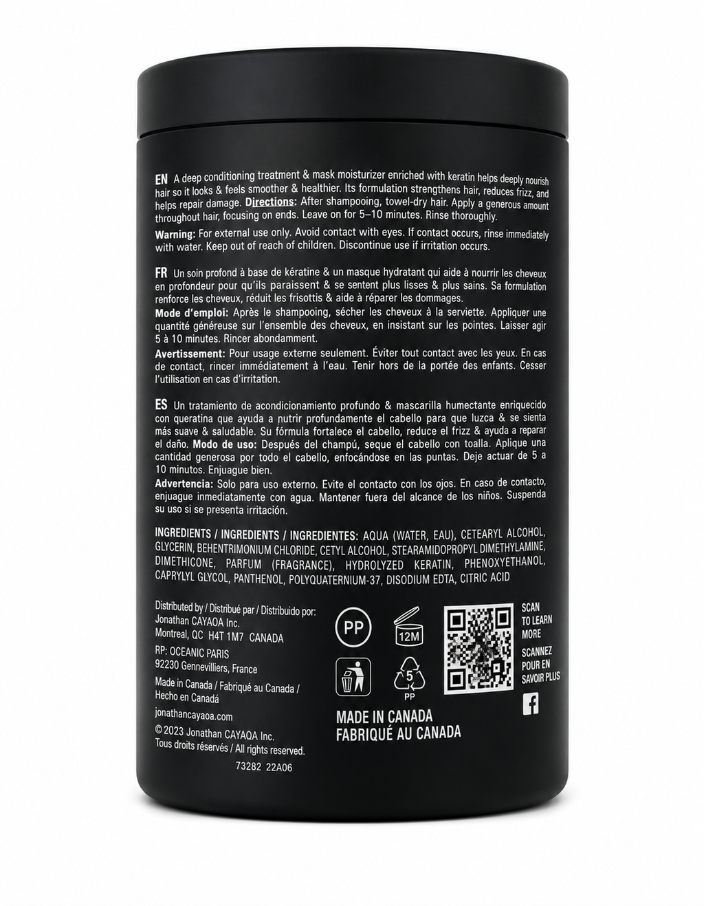 BOTOX CAPILLAIRE 1000ml - Jean Michel Cavada